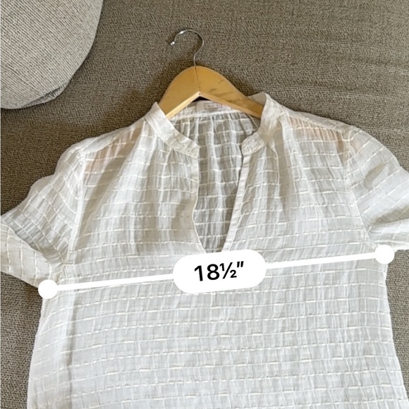 AYR White Textured Tunic Top M NWOT - Picture 7 of 14